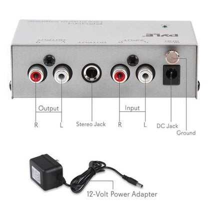 Pyle PP444 Ultra-Compact Phono Turntable Preamp