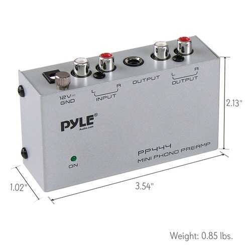 Pyle PP444 Ultra-Compact Phono Turntable Preamp