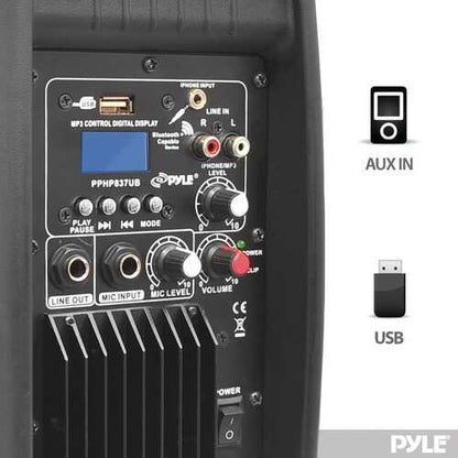 Pyle Pro PPHP837UB Bluetooth Loudspeaker PA System