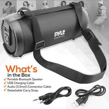 Cargar imagen en el visor de la galería, Pyle PBMSPG2BK Portable Bluetooth Speaker Radio System
