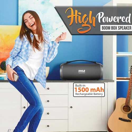 Pyle PBMSPG2BK Portable Bluetooth Speaker Radio System