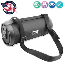 Cargar imagen en el visor de la galería, Pyle PBMSPG2BK Portable Bluetooth Speaker Radio System
