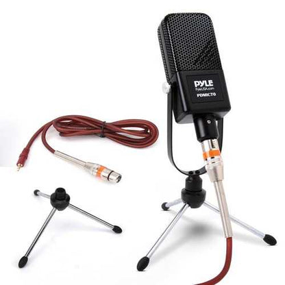 Pyle PDMIC70 Desktop Large-Diaphragm Condenser Microphone Kit