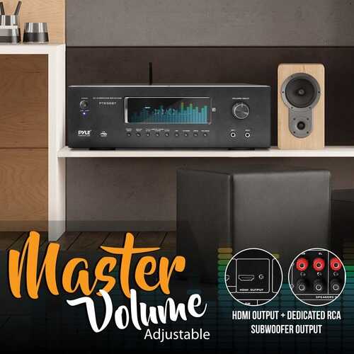 Pyle PT696BT 5.2-Channel 1,000-Watt Bluetooth Home Theater Receiver