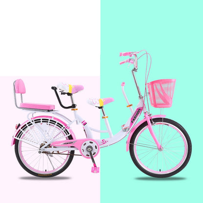 Parent-child Bicycle Light Double Ride Mother-child Three-person Recreation with Children Baby Play Sightseeing Bicycle