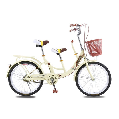 Parent-child Bicycle Light Double Ride Mother-child Three-person Recreation with Children Baby Play Sightseeing Bicycle