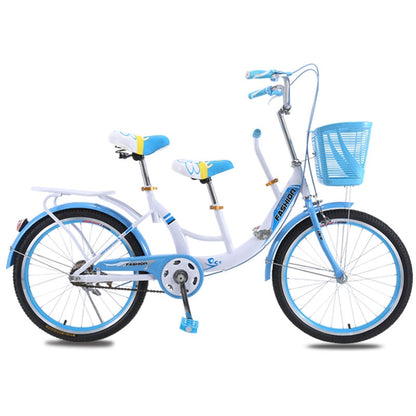 Parent-child Bicycle Light Double Ride Mother-child Three-person Recreation with Children Baby Play Sightseeing Bicycle