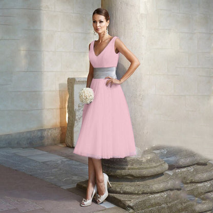 Party Dress White M-5XL Plus Size Knee-length Dresses 2019 New Summer V Neck Sleeveless Slim A Line Dress Vestido Feminina LR117