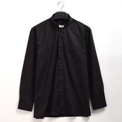 Pastor Clergy Shirts Priest Tab Collar Black Minister Preacher Short Sleeve Tops Black White Blue