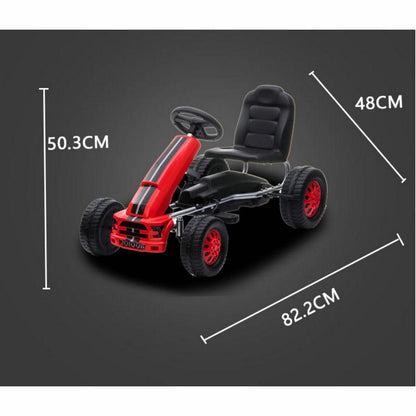 Pedal Go Karts for 2-5ages Kids, Ride On Toys For Boys&Girls with Ergonomic Seat, Children Pedal Car with Hand Brake