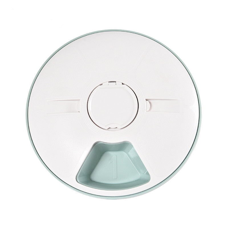 Pet Dog Intelligent Timing Feeder Six Grid Dog/Cat Automatic Timing Quantitative Feeder Pet Feeder