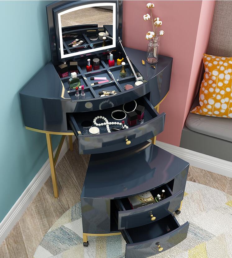 Photo studio dressing table with lamp professional bridal shop makeup table led bulb makeup artist dressing table beauty salon