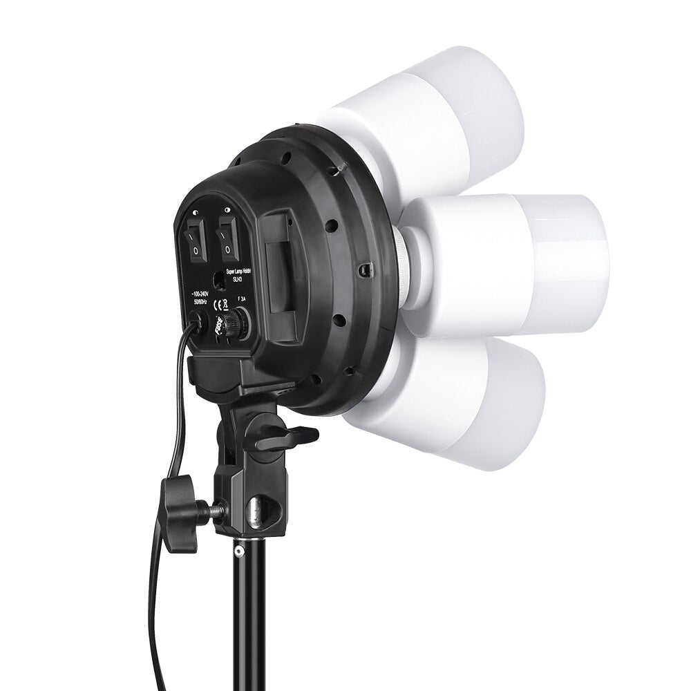 Photography Video Light E27 Photo Studio Bulbs 110-240V 5500K Photography Light Daylight Lamp Lighting 4 PCS