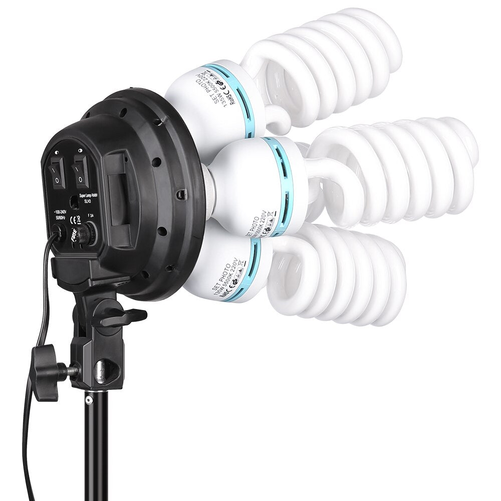 Photography Video Light E27 Photo Studio Bulbs 110-240V 5500K Photography Light Daylight Lamp Lighting 4 PCS