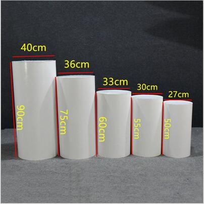 Pink 5pcs round column cylinder iron party event blue wedding decoration plinth