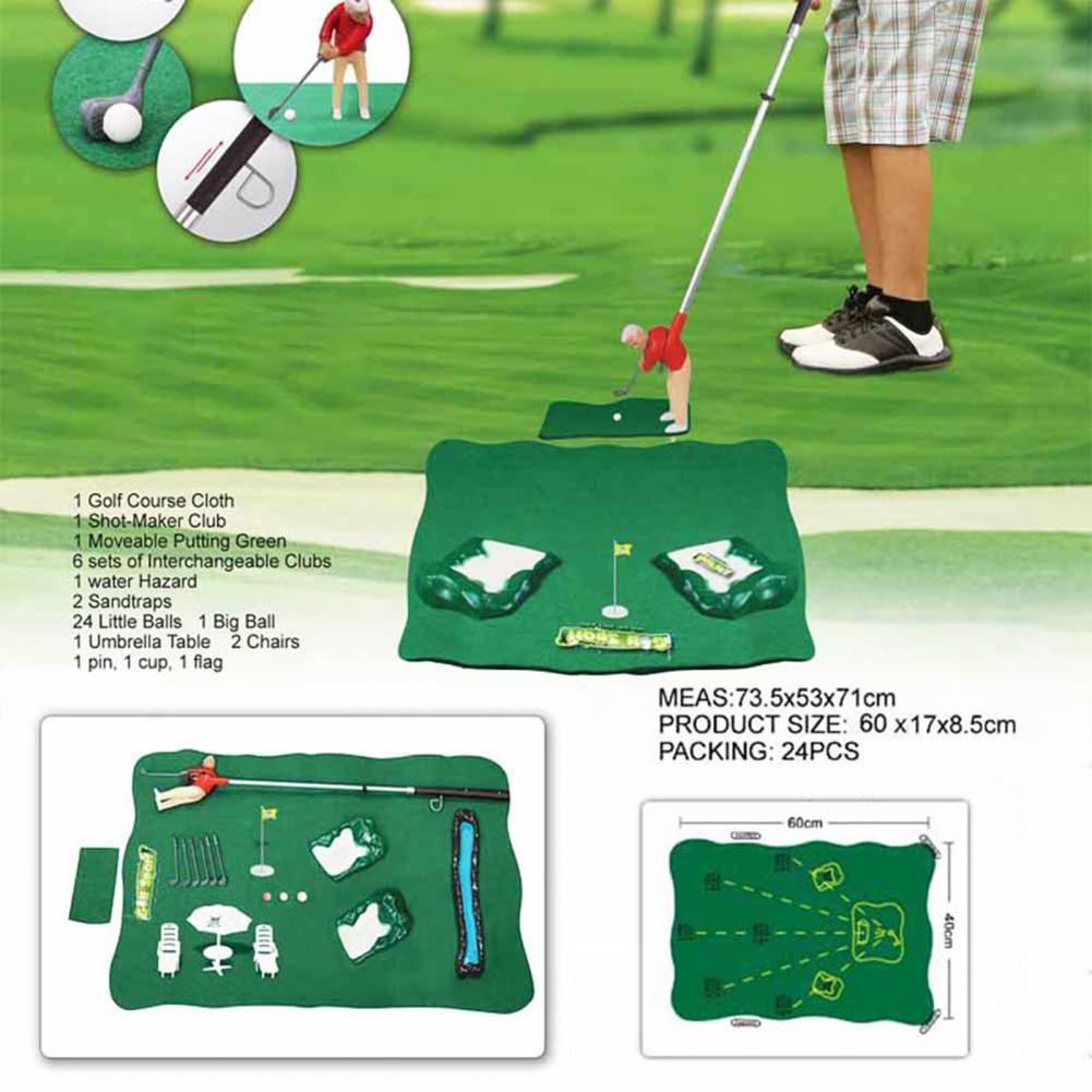 Plastic Professional Mini Golf Club Kids Sports Practice Games Golf Set Indoor Sports Golf Training Parent-child Educational Toy