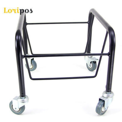Plastic Shopping Basket Holder Frame Shopping Basket Wheels  Black Bottom Base Wheel Ideal for Retail Store Supermarket Convenience Stores Metal