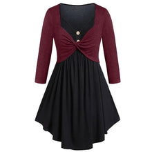 Load image into Gallery viewer, Women Tunic Short Dress Bodycon Swing Dress Long Sleeve V-neck Evening Party Dress Vestidos de fiesta XS to 5XL
