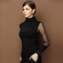 Charger l&#39;image dans la galerie, Women&#39;s Slim Lace Blouse Long Sleeve Casual Shirt Beaded Openwork Women Clothing Sizes M tob3XL
