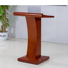 Charger l&#39;image dans la galerie, Podium reception desk solid wood simple and modern meeting teacher mobile presentation reception desk
