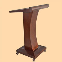 Charger l&#39;image dans la galerie, Podium reception desk solid wood simple and modern meeting teacher mobile presentation reception desk
