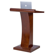 Charger l&#39;image dans la galerie, Podium reception desk solid wood simple and modern meeting teacher mobile presentation reception desk
