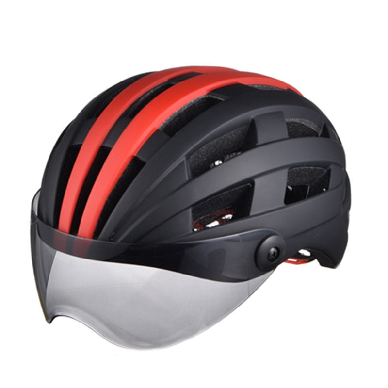 Popular Goggles Helmet Bicycle Riding Helmet Sports Outdoor Helmet Helmet Electric Bicycle Helmet Customized