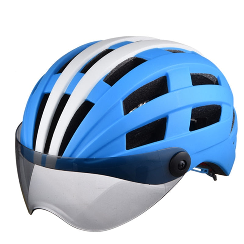 Popular Goggles Helmet Bicycle Riding Helmet Sports Outdoor Helmet Helmet Electric Bicycle Helmet Customized