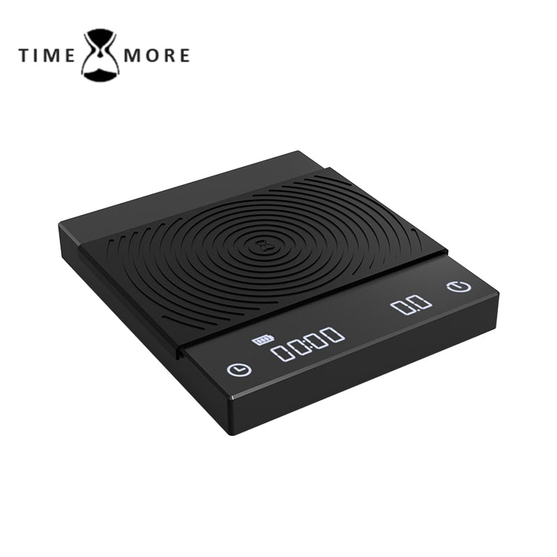 Portable Black And White Mirror Scale Coffee Scale Smart Digital Scale Pour Coffee Electronic Drip Coffee Scale With USB Scale