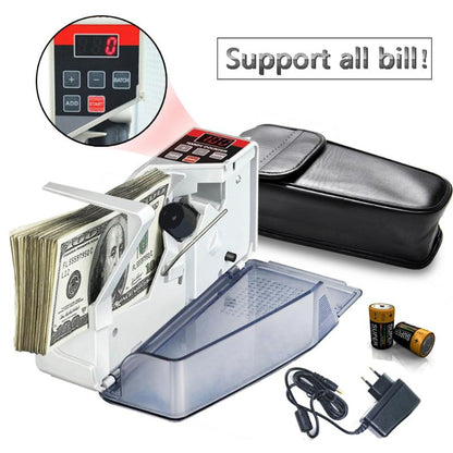 Portable Counting Machine EU-V40 Financial Equipment CountersMini Handy Money Counter for most Currency Note Bill Cash
