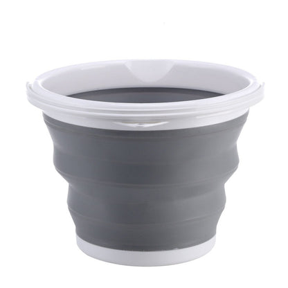 Portable Folding Bucket Silicone Plastic Children Outdoor Car Wash Fishing Travel Home Multifunctional Pen Water Household