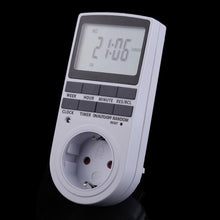 將圖片載入圖庫檢視器 Portable Plug in Digital Timer 24h 7day Week Timer LCD Display Timing for Indoor Appliance Lights/TV/PC/Fans/Kitchen US/EU Plug
