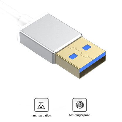 Portable USB3.0 Conversion RJ-45 Gigabit Drive-Free Aluminum Alloy Ethernet Network Card Converter for All Computers USB to RJ45 Network Connection Adapter