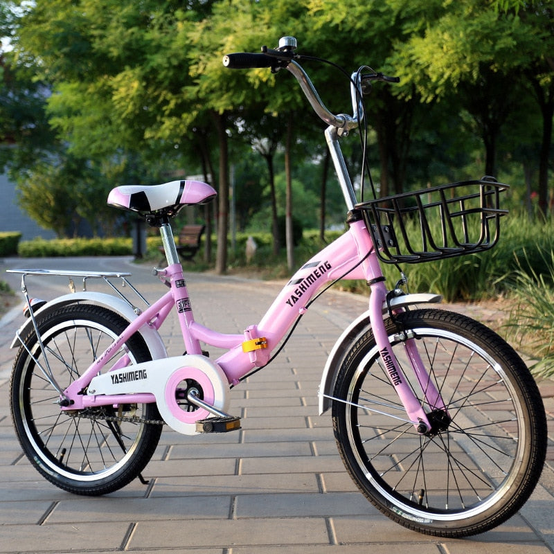 Princess Bicycle Variable Speed Single Speed Folding Bike 18/20/22 Inch Ladies' Cars And Children's Stroller