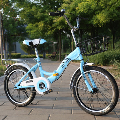 Princess Bicycle Variable Speed Single Speed Folding Bike 18/20/22 Inch Ladies' Cars And Children's Stroller