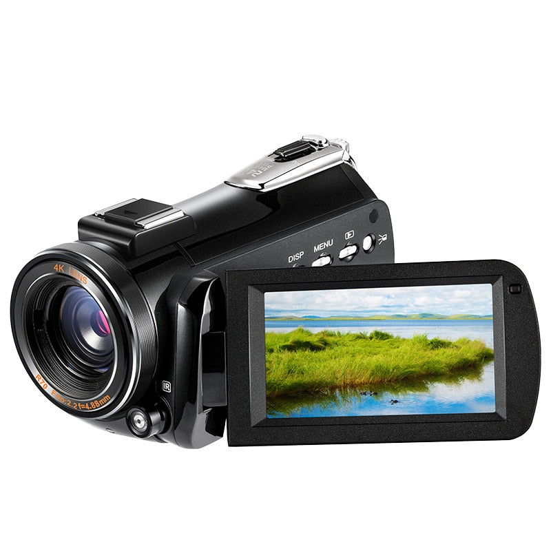 Professional 4K Full HD WIFI Nightshot Video Camera Camcorder with 3.1'' Touch Screen Built-in Microphone Outdoor Traveling Use