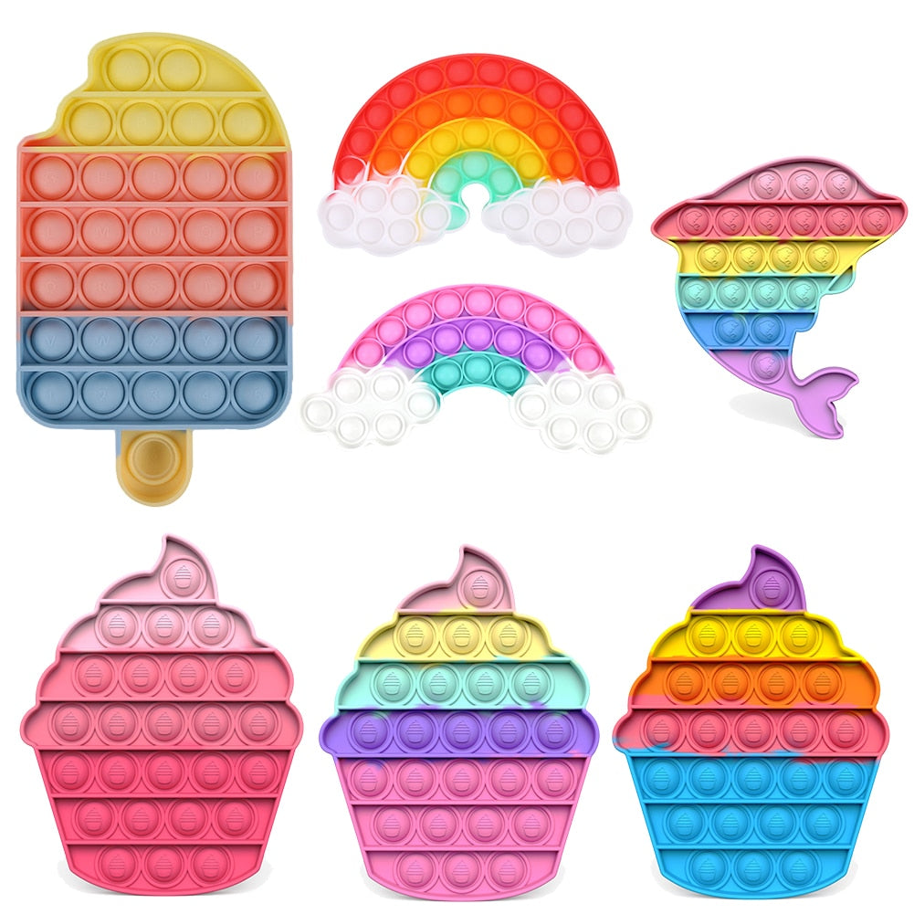 Push Bubble Fidget Antistress Toys Adult Kids Fidget Sensory Toy Autism Special Needs Stress Reliever Fidget Needs Board Game