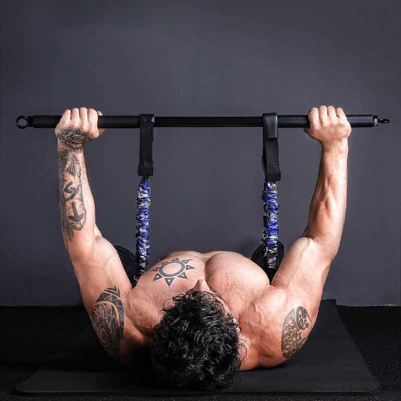 Push Up Resistance Band Bench Press Removable Chest Muscle Builder Arm Expander Home Workouts Gym Fitness Equipment DropShipping