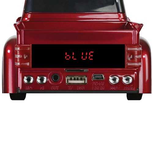 QFX BT-1956RED Ford On the Go Light and Sound Bluetooth Speaker (Red)