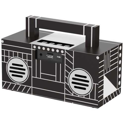 QFX BT-41-Boom Bluetooth Streaming TWS Ready Speaker (Black)