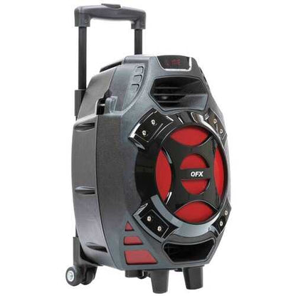 QFX PBX-61081BT-RED 8-Inch Battery-Powered Party Sound System