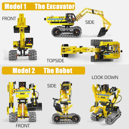 QIHUI Blocks Engineering Bulldozer Crane Technic Truck City Building Block Construction Set Vehicle Car Toy For Children Gift