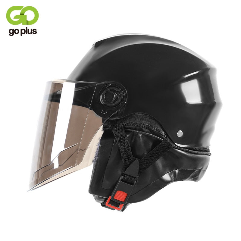 Quality Motorcycle Helmets Cycling Electric Bicycle Helmet Motocross Half Helmet Lens Visors Men Women Scooter Motorbike Helmet