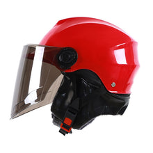將圖片載入圖庫檢視器 Quality Motorcycle Helmets Cycling Electric Bicycle Helmet Motocross Half Helmet Lens Visors Men Women Scooter Motorbike Helmet
