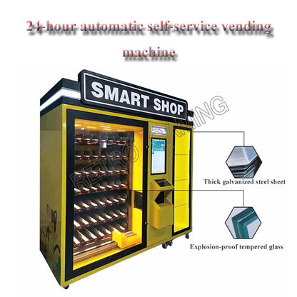 Quick Return Automatic 24-hour Self-Service Vending Machine Unmanned Store Put Beverage Cigarettes Condom Snacks 456pcs Capacity