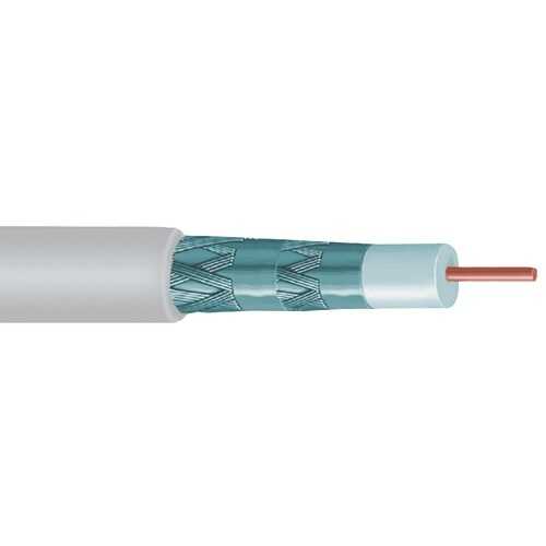 Vextra Quad Shield Rg6 Solid Copper Coaxial Cable, 1,000ft (white) (pack of 1 Ea)