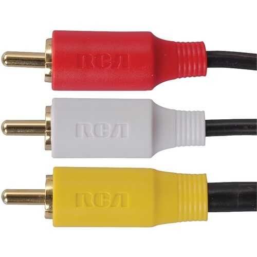 Rca Stereo A And V Cable (12ft) (pack of 1 Ea)