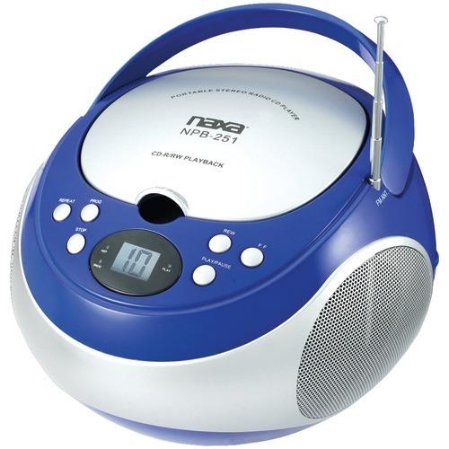 Naxa Portable Cd Player With Am And Fm Radio (blue) (pack of 1 Ea)