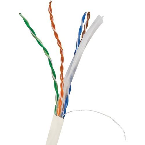 Vericom Cat-6 Utp Solid Riser Cmr Cable, 1,000ft (white) (pack of 1 Ea)