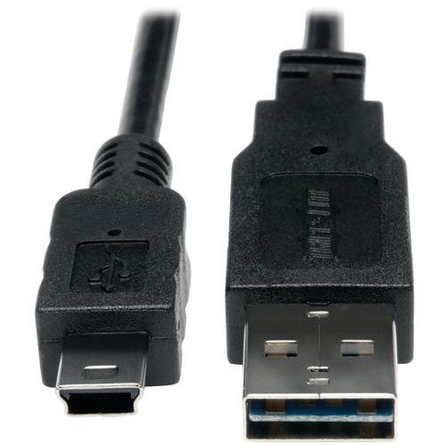 Tripp Lite A-male To Mini B-male Reversible Usb 2.0 Cable, 3ft (pack of 1 Ea)